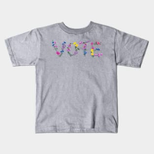 Vote (Wildflowers) Kids T-Shirt